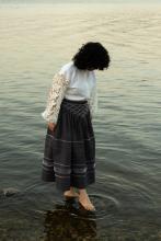 Сорочка з кропиви з декоративними рукавами (Індивідуальне пошиття)