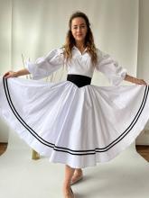 Пишна спідниця з кокеткою, біла (Індивідуальне пошиття)