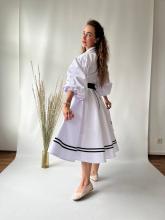 Пишна спідниця з кокеткою, біла (Індивідуальне пошиття)