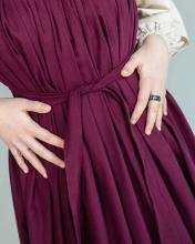 Сарафан лляний у вишневому кольорі