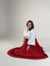 Спідниця одностороння червона (Індивідуальне пошиття) Спідниця одностороння червона (Індивідуальне пошиття)