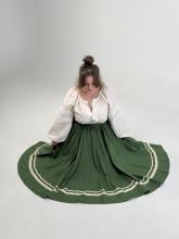 Спідниця одностороння зелена