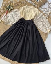 Спідниця двостороння чорна/бордо